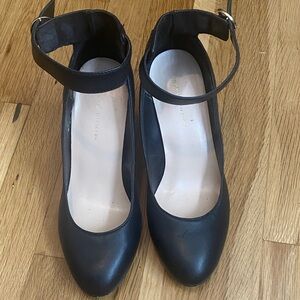 Tommy Hilfiger Black Ankle Strap Heels